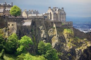 Edinburgh castle from Edinburgh conservation areas