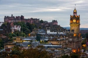 Skyline of Landmarks in Edinburgh