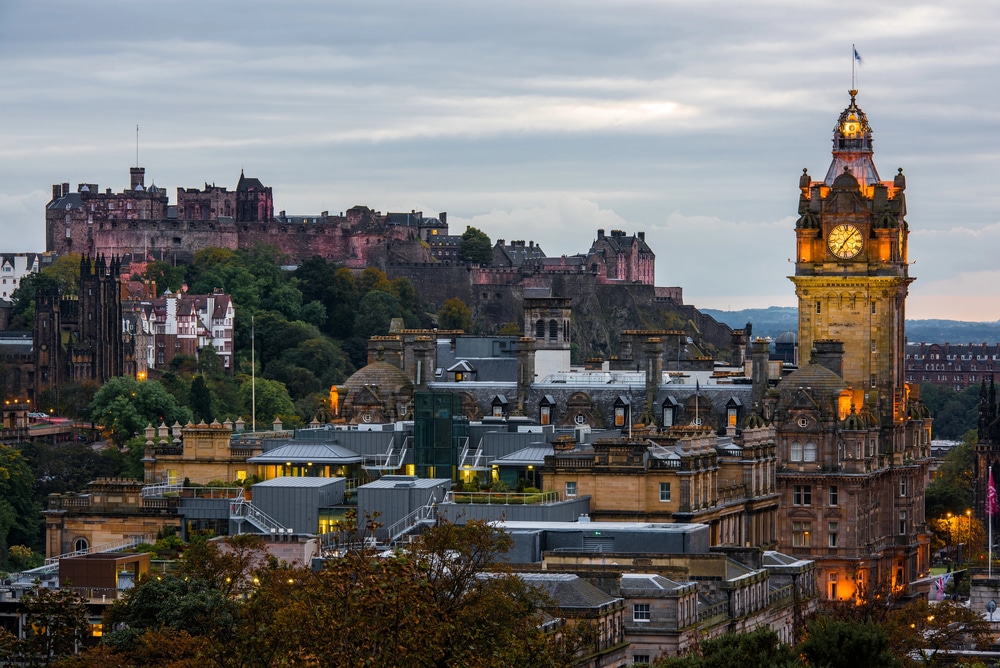 Skyline of Landmarks in Edinburgh